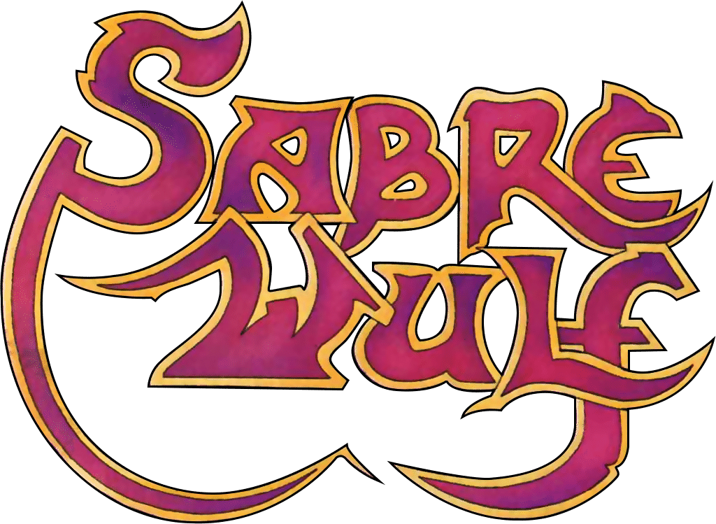 Sabre Wulf logo for Commodore 64